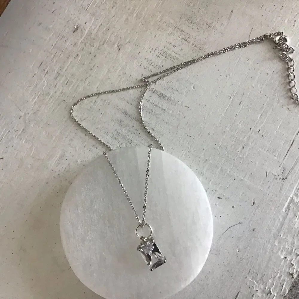 Swarovski Crystal Baguette Necklace